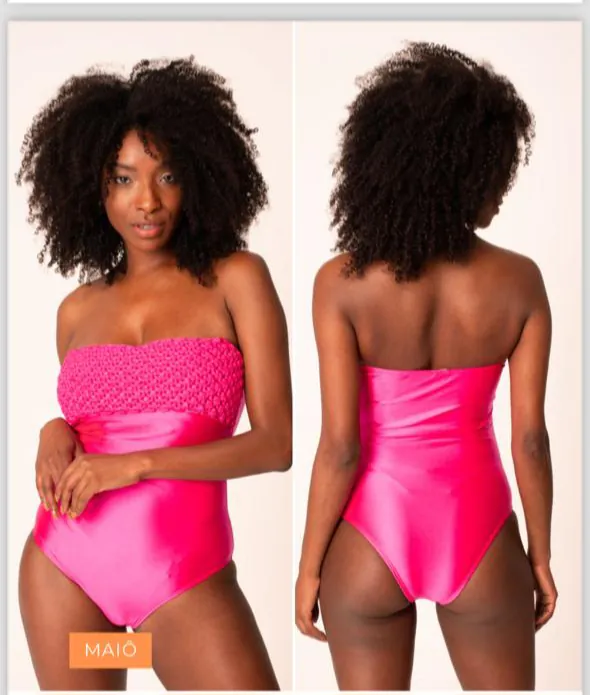 Maiô LA BAMBA com macramê puro charme