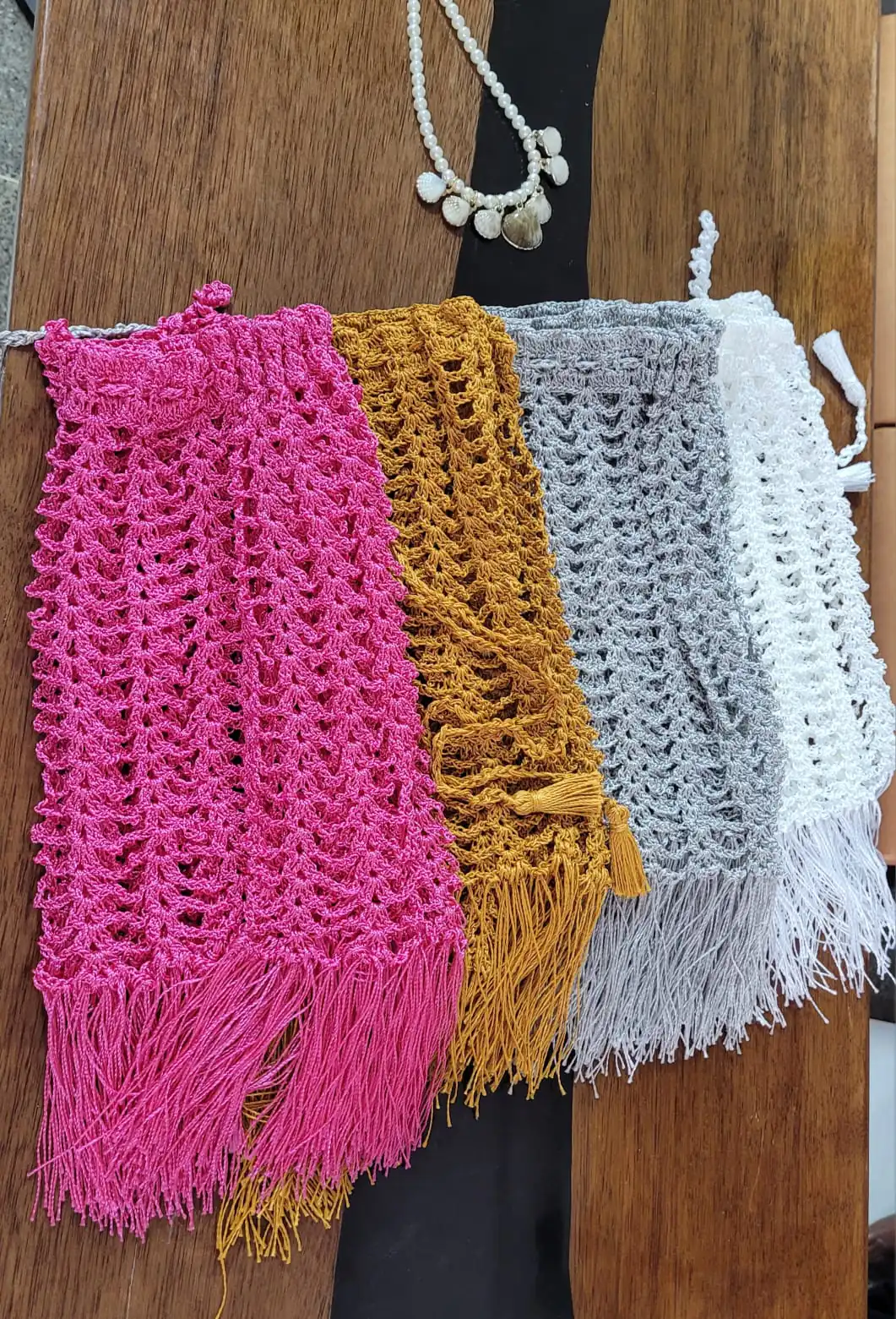 Saia Coleção glamour em crochê